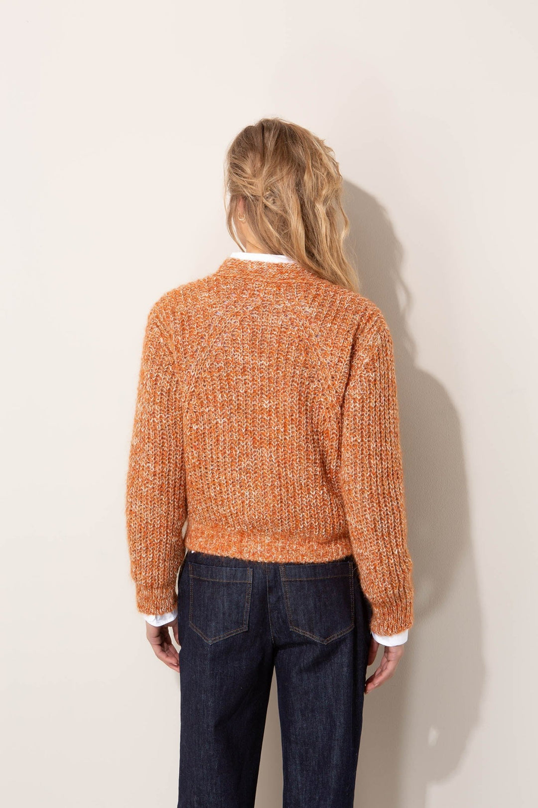 Mohair Blend Neuletakki Orange Mix - CATNOIR - My Milou