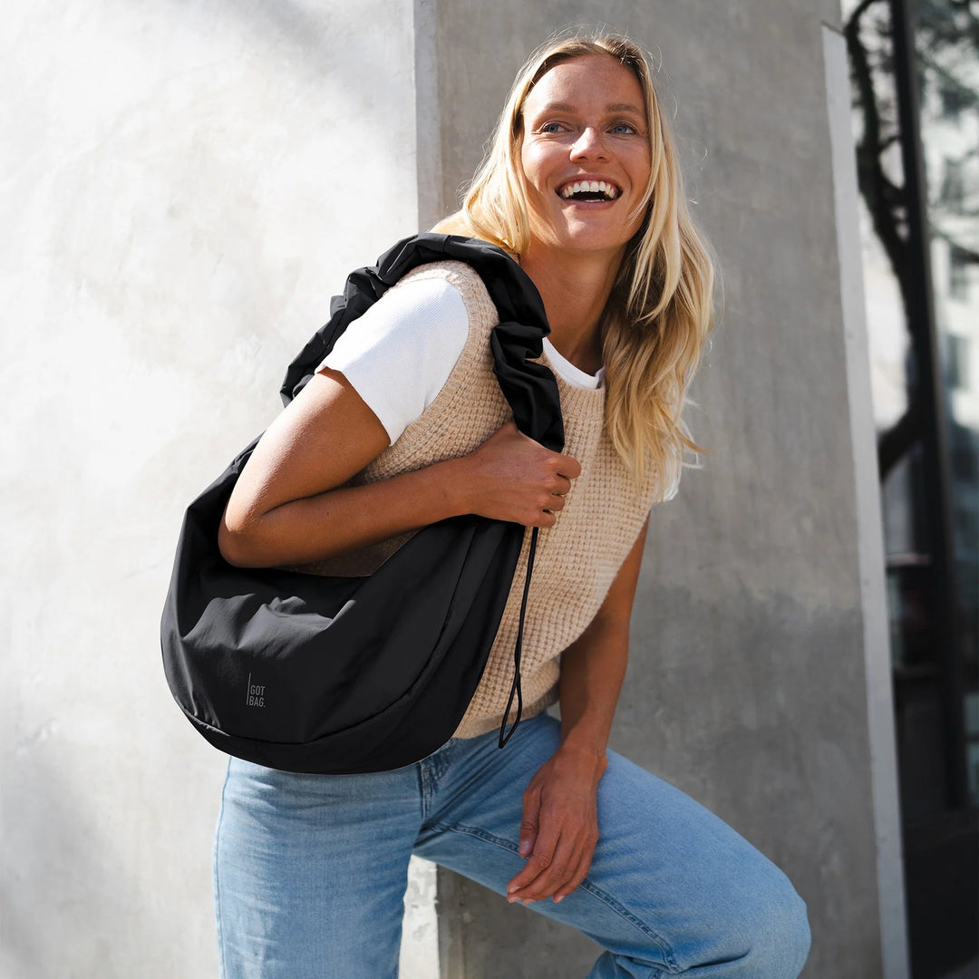 Moon Bag Ruffle Black - GOT BAG. - My Milou