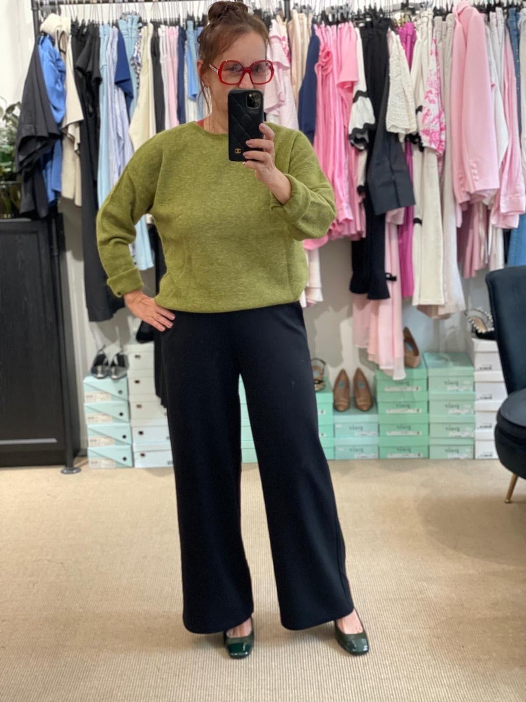 Niccolei Leveälahkeinen Housu Black - Niccolei - My Milou