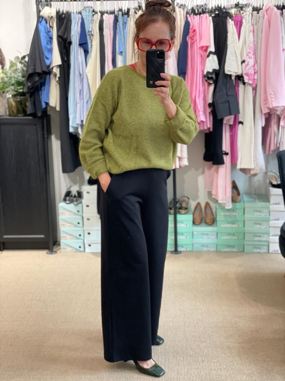 Niccolei Leveälahkeinen Housu Black - Niccolei - My Milou