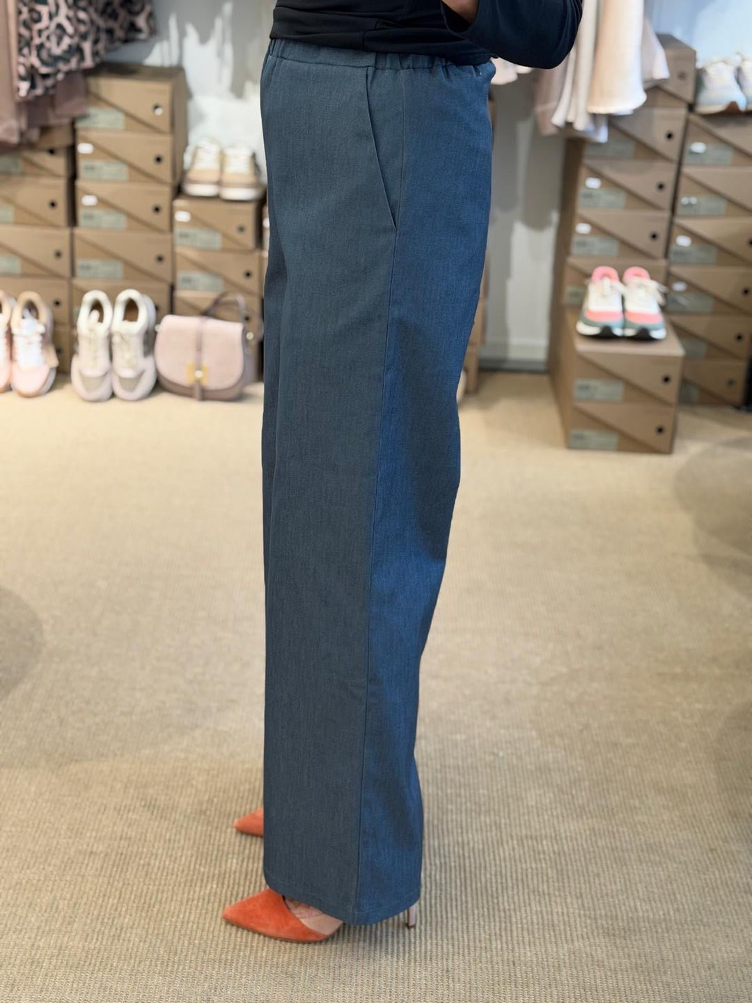 Niccolei Leveälahkeinen Housu Denim - Niccolei - My Milou