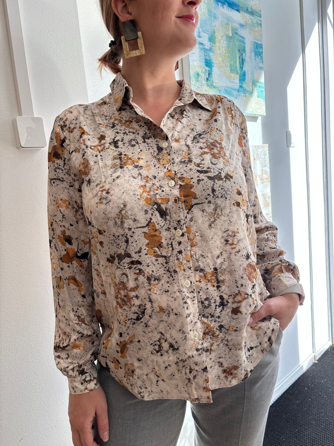 Niccolei Pusero Beige w. Multicolour Splatter Pattern - Niccolei - My Milou