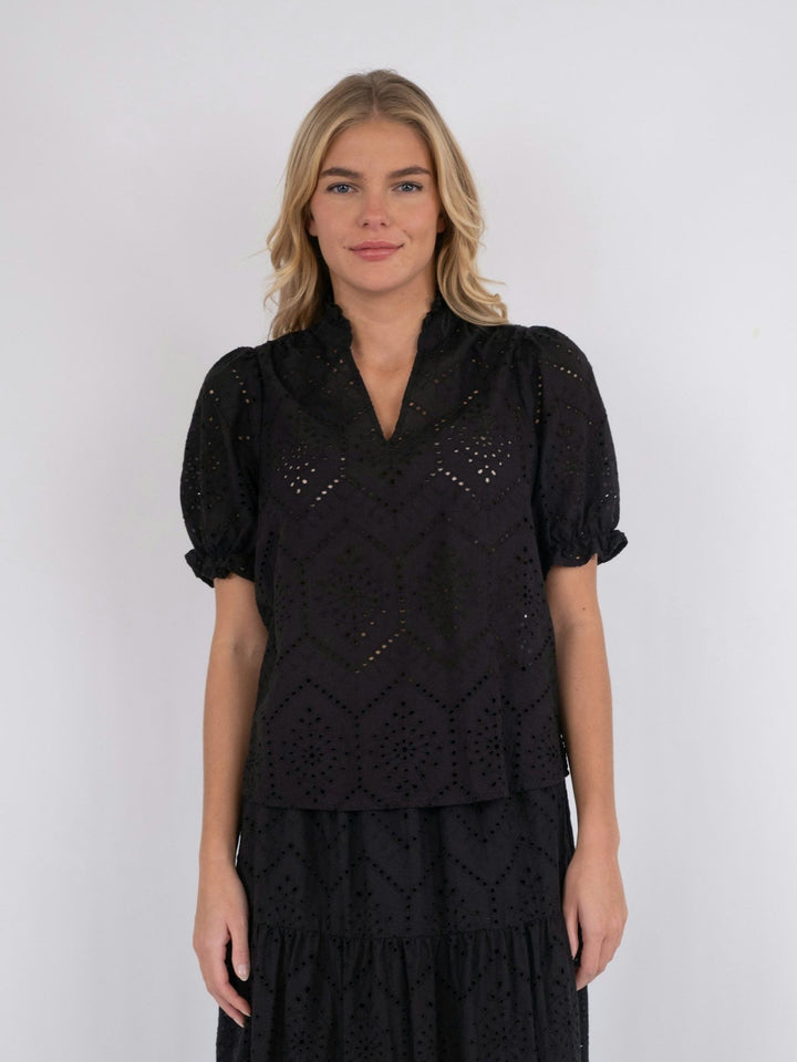 Odesa Embroidery Pusero Black - Neo Noir - My Milou