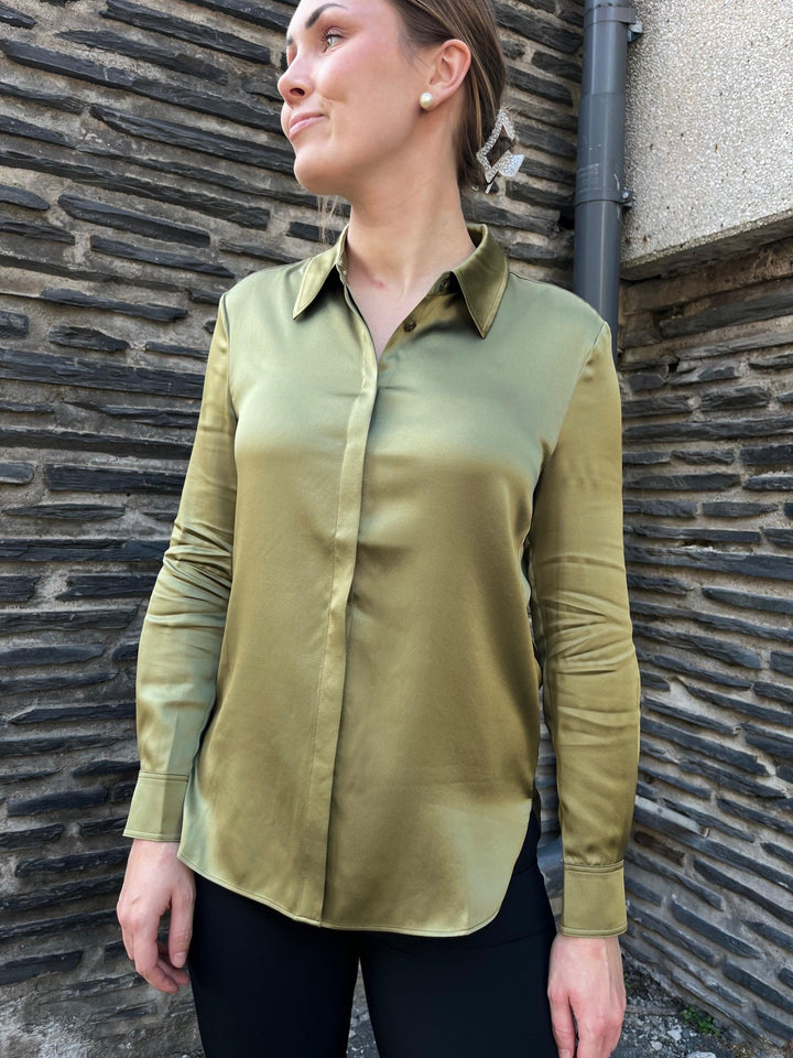 Olivia Silkkipusero Olive - Estheme Cachemire - My Milou