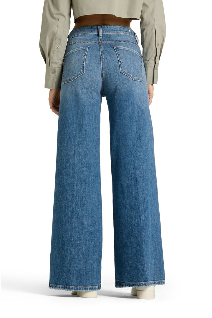 Palazzo Flare Farkut Slub Mid Used - Cambio - My Milou