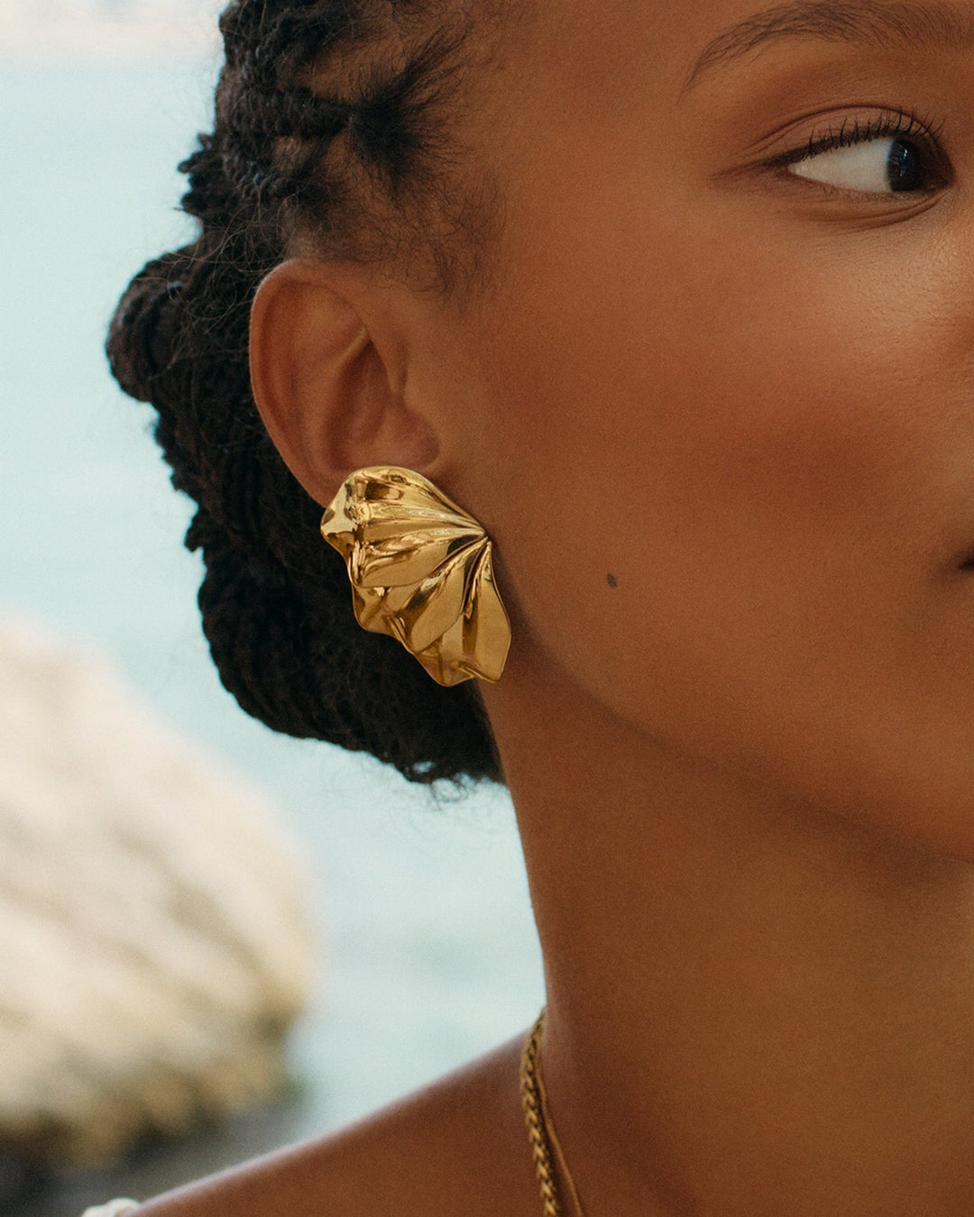 Petal Korvakorut L Gold - EDBLAD - My Milou