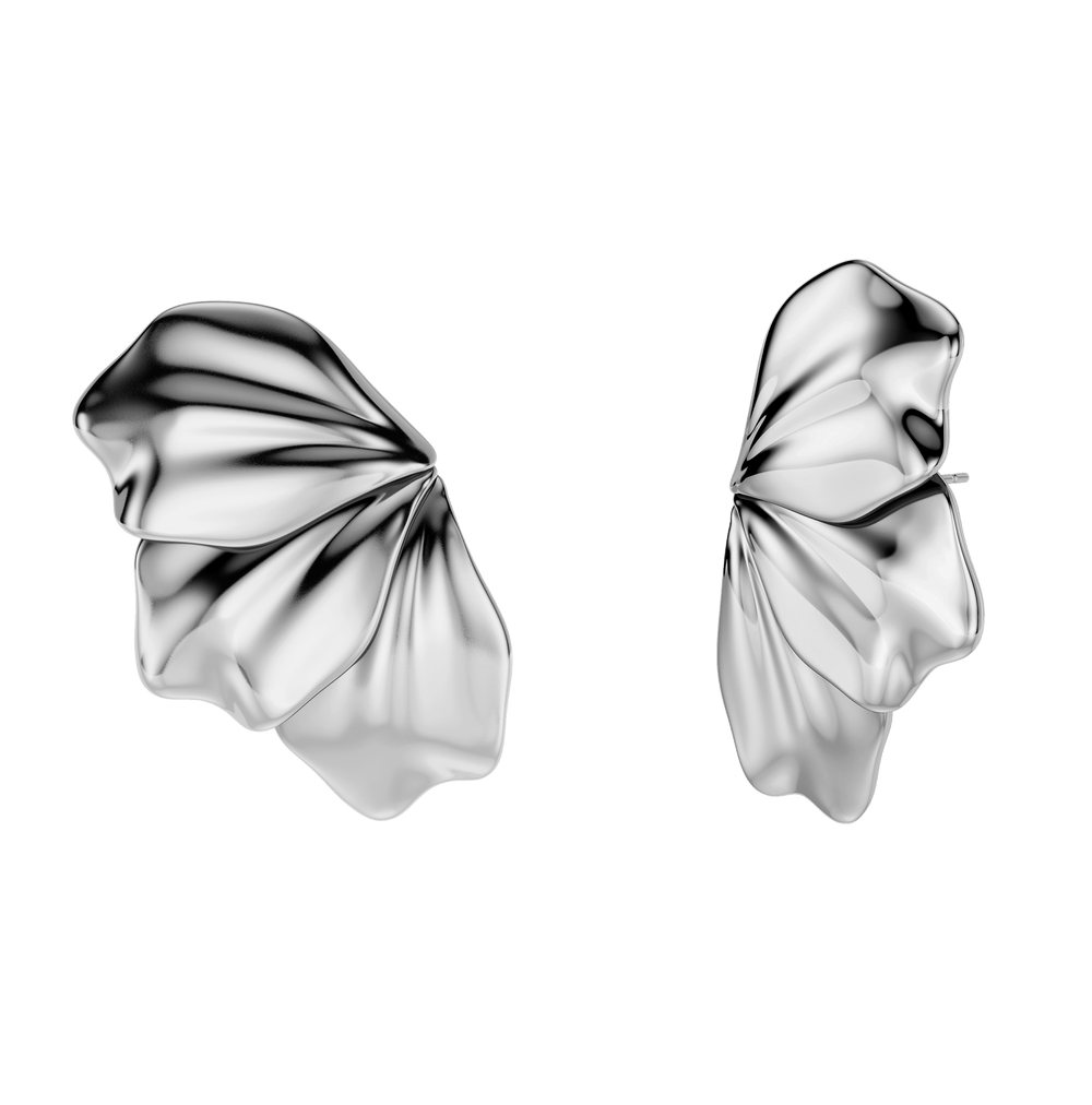 Petal Korvakorut L Silver - EDBLAD - My Milou