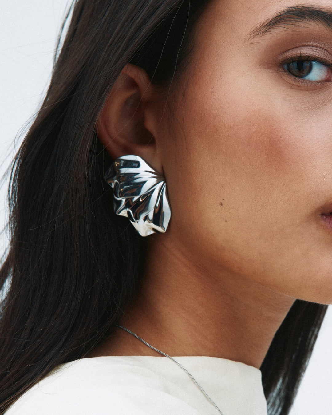 Petal Korvakorut L Silver - EDBLAD - My Milou