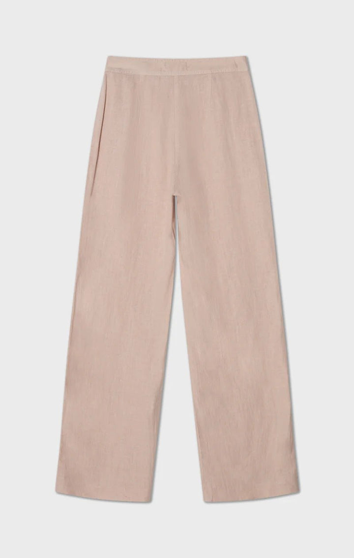 Pim Wide Linen Housut Light Rose - Busnel - My Milou