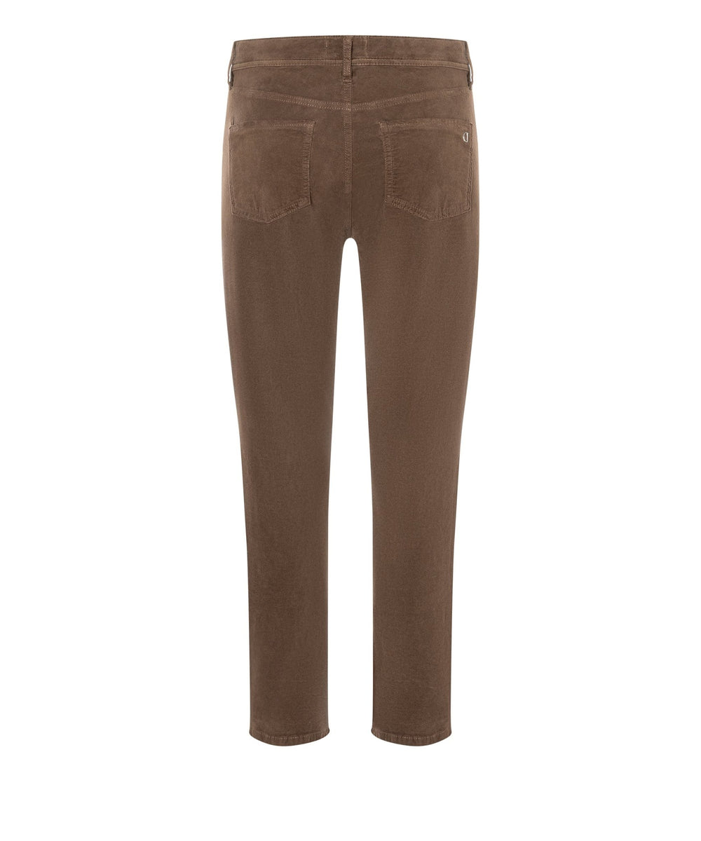Piper Cropped Samettifarkut Brown - Cambio - My Milou