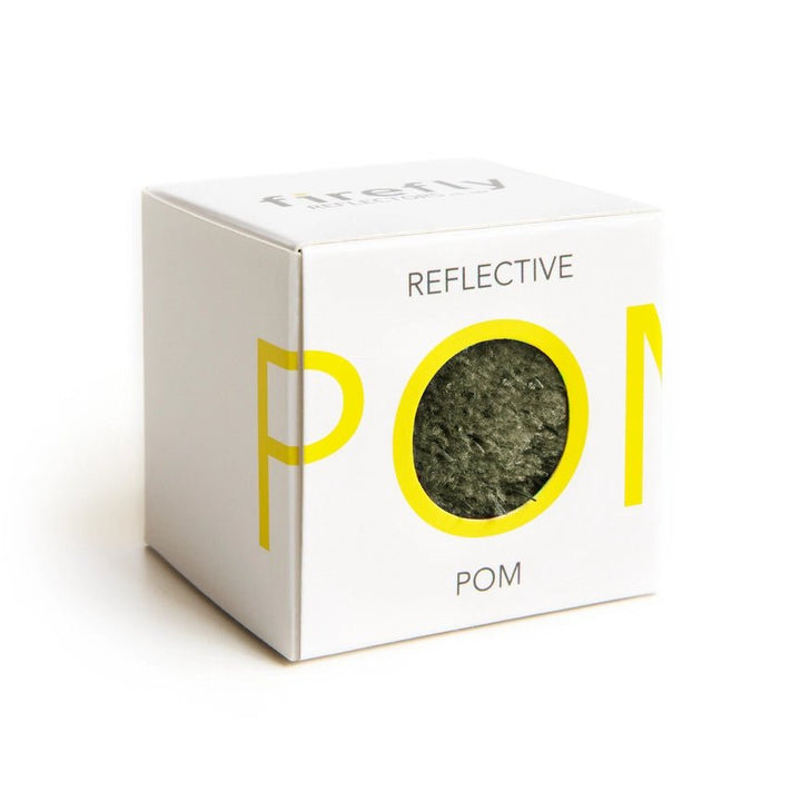 Pom Pom Ball Heijastin Olive - Firefly Reflectors - My Milou