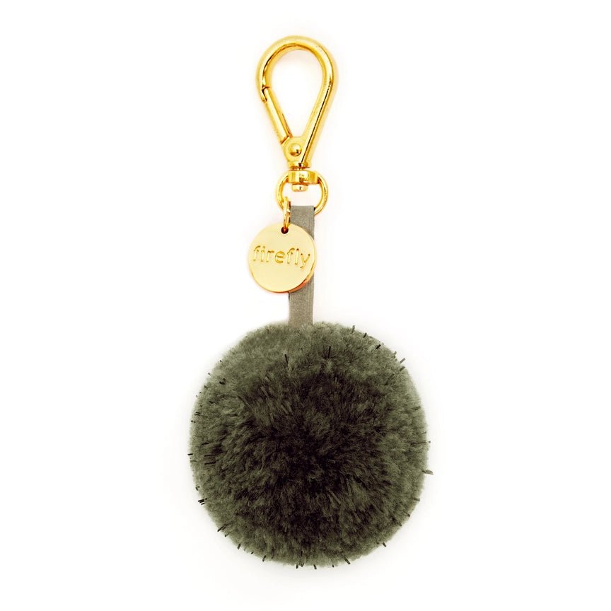 Pom Pom Ball Heijastin Olive - Firefly Reflectors - My Milou