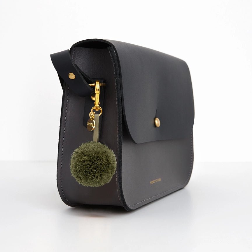 Pom Pom Ball Heijastin Olive - Firefly Reflectors - My Milou