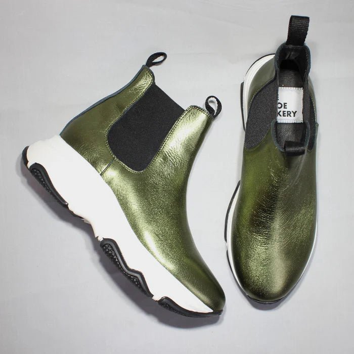 Poppy Chelsea Boot Metallic Green - The Shoe Bakery - My Milou