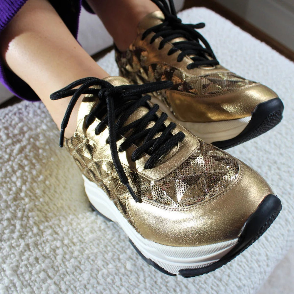 Poppy Sneaker Gold - The Shoe Bakery - My Milou