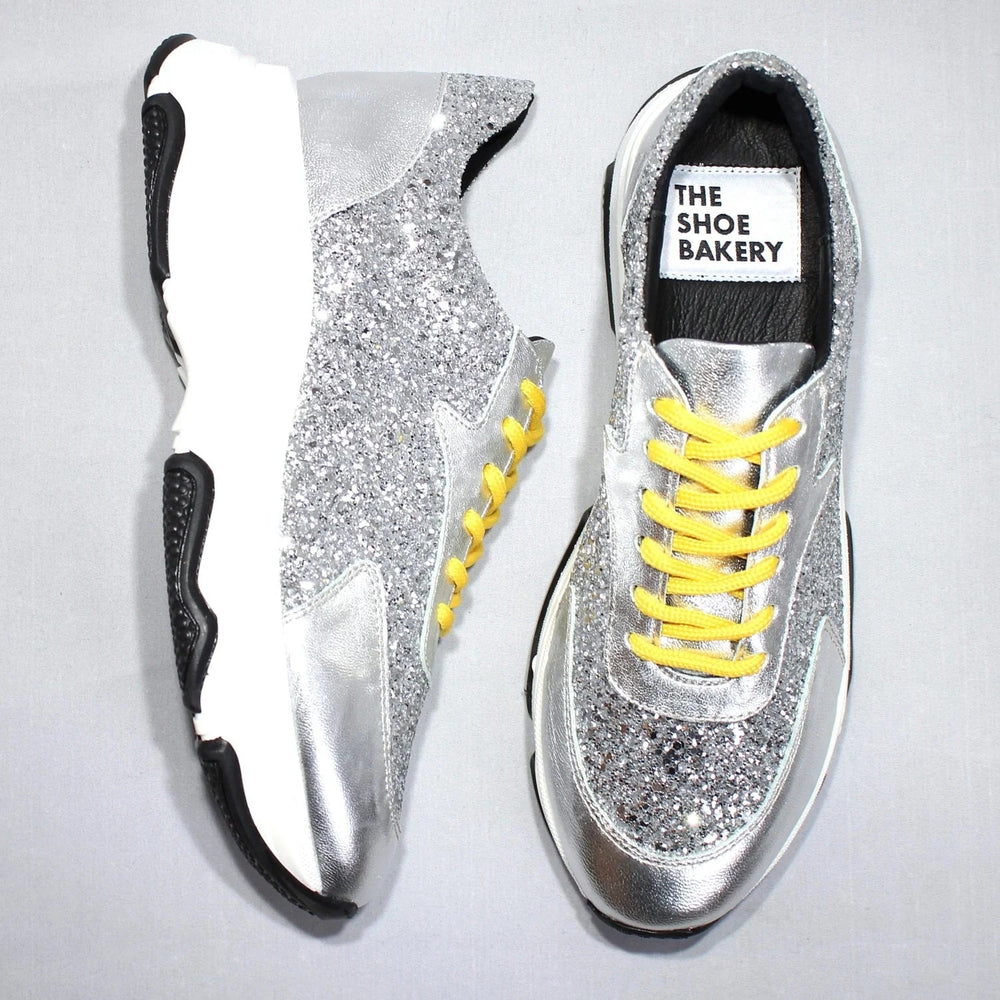 Poppy Sneaker Silver Glitter - The Shoe Bakery - My Milou