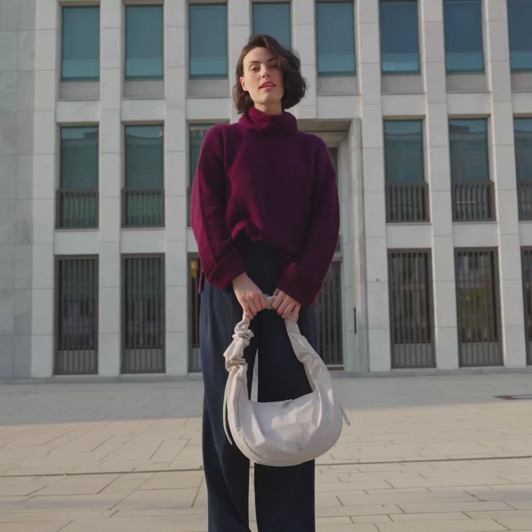 Moon Bag Ruffle Soft Shell