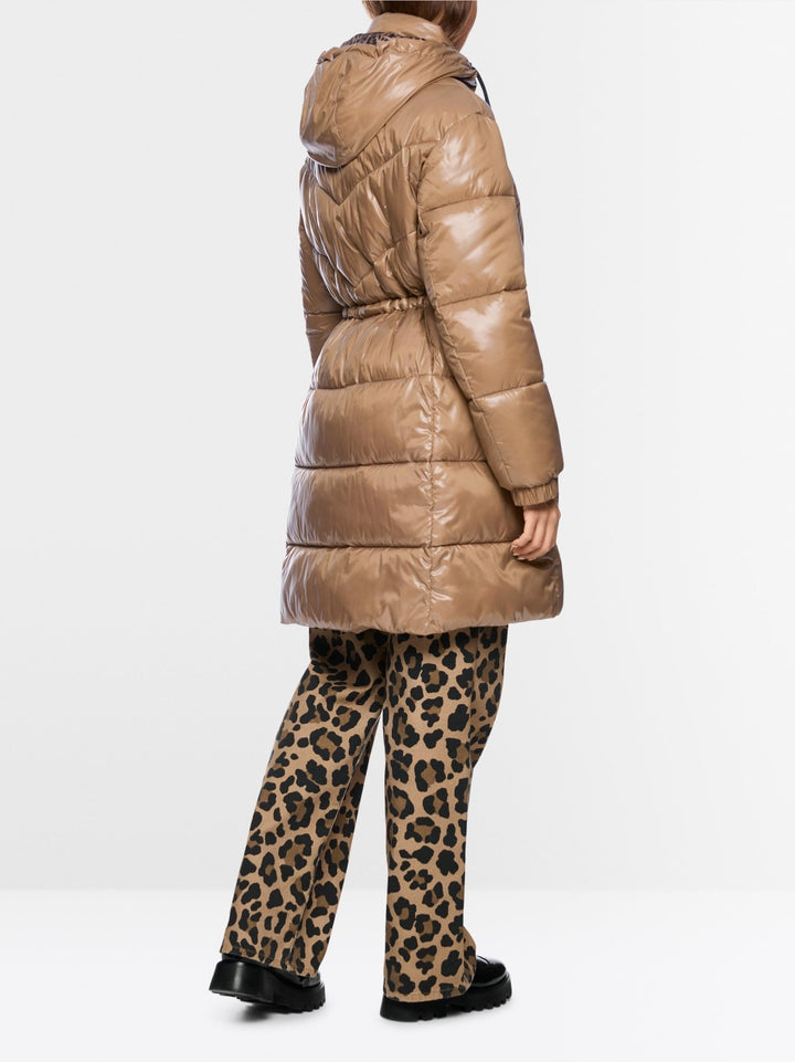 Rethink Together Fake Down Coat Milk Coffee - Marc Cain - My Milou