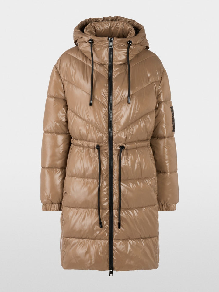 Rethink Together Fake Down Coat Milk Coffee - Marc Cain - My Milou