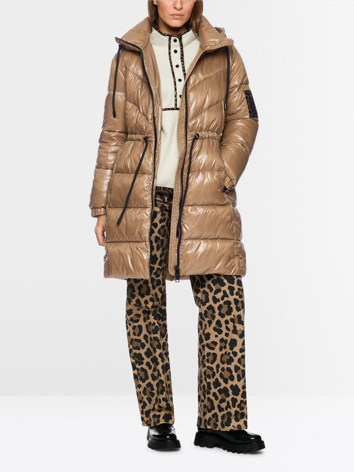 Rethink Together Fake Down Coat Milk Coffee - Marc Cain - My Milou