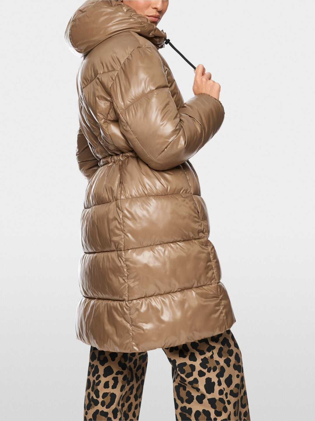Rethink Together Fake Down Coat Milk Coffee - Marc Cain - My Milou
