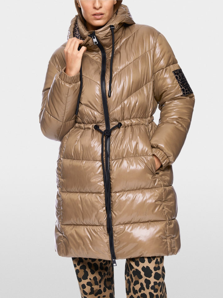 Rethink Together Fake Down Coat Milk Coffee - Marc Cain - My Milou