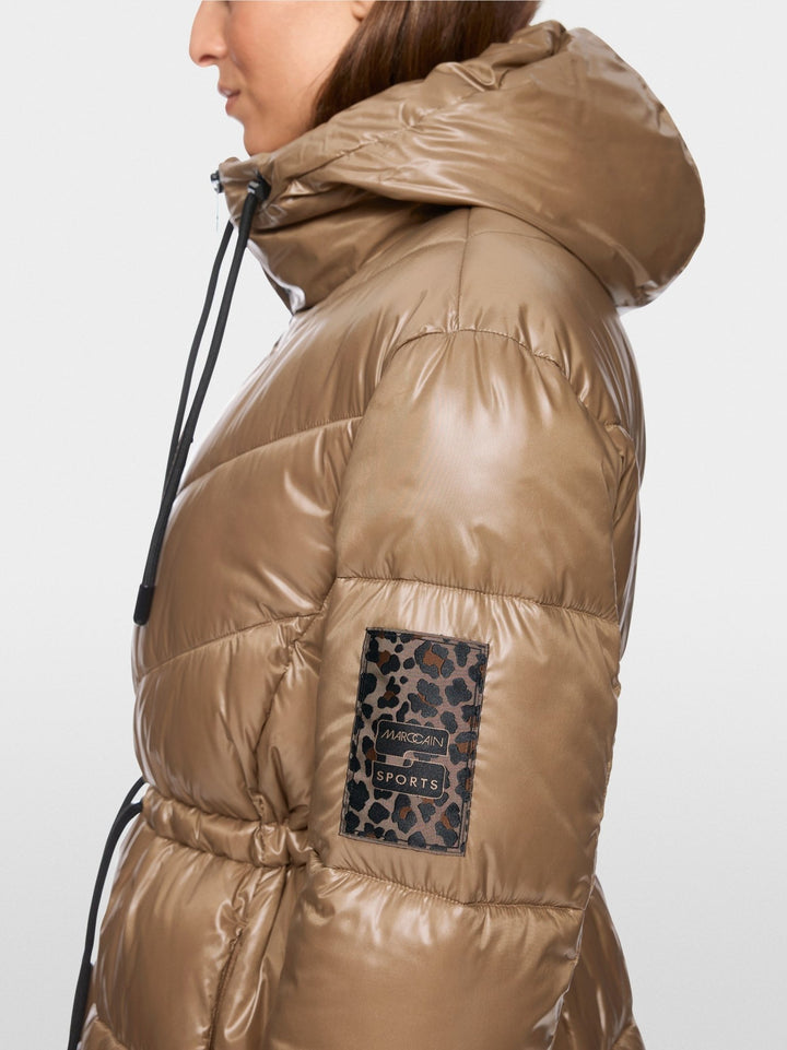 Rethink Together Fake Down Coat Milk Coffee - Marc Cain - My Milou
