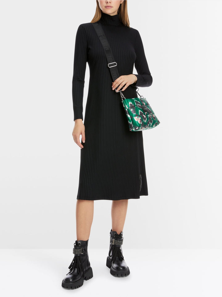 Ribbed Knit Dress Black - Marc Cain - My Milou