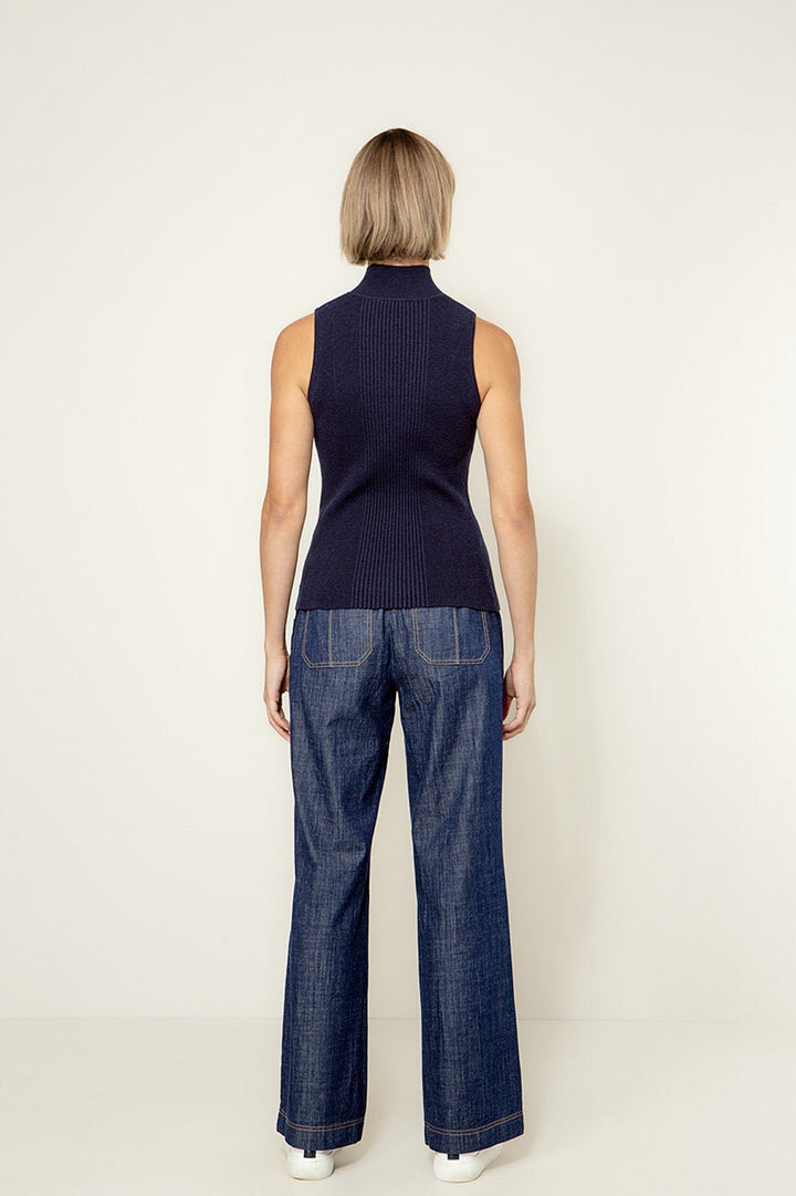 Ribbineulottu Toppi Navy - CATNOIR - My Milou