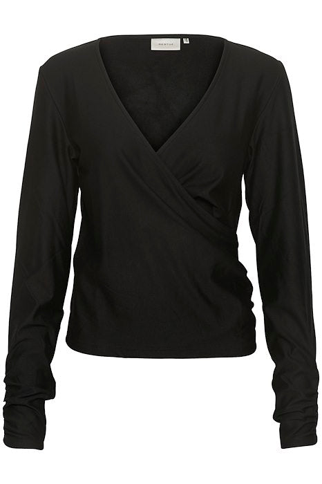 RifaGZ Wrap Top Pusero Black - Gestuz - My Milou