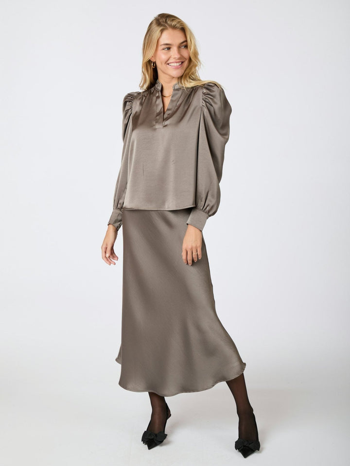 Rosslyn Heavy Sateen Pusero Warm Grey - Neo Noir - My Milou