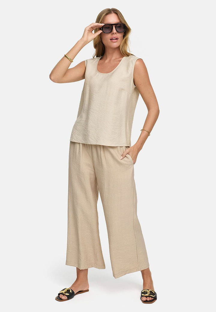Sahara Crepe Housut Beige - CATNOIR - My Milou