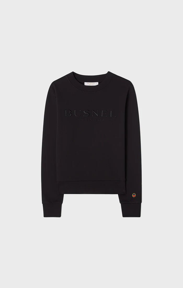 Samantha Embroidered Sweatshirt Black - Busnel - My Milou