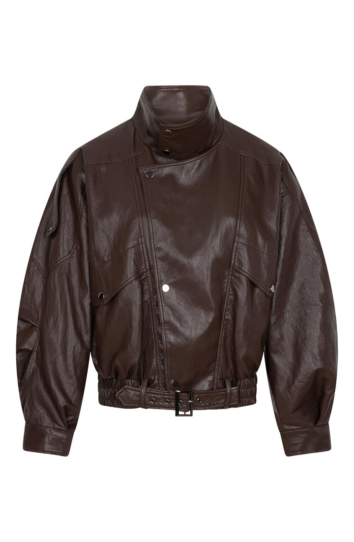 Samille Tekonahkatakki Dark Brown - AMAYA AMSTERDAM - My Milou