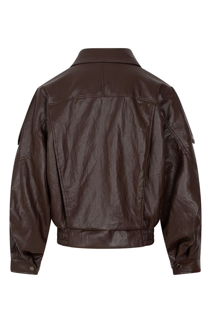 Samille Tekonahkatakki Dark Brown - AMAYA AMSTERDAM - My Milou