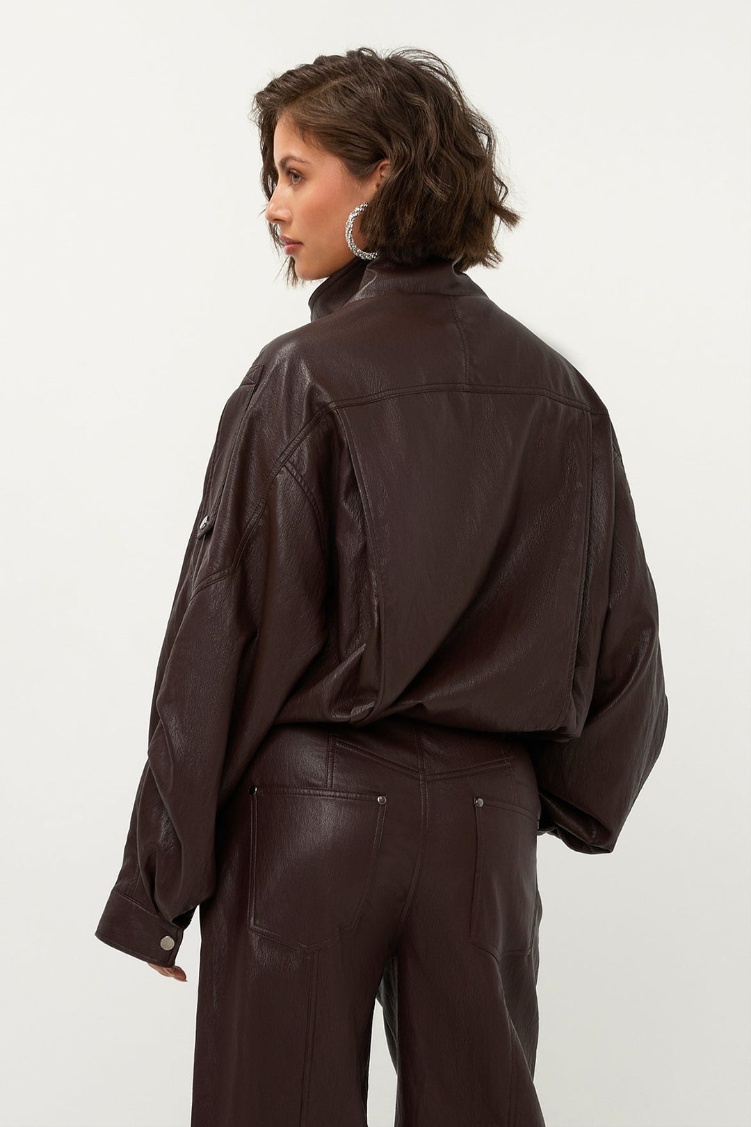 Samille Tekonahkatakki Dark Brown - AMAYA AMSTERDAM - My Milou