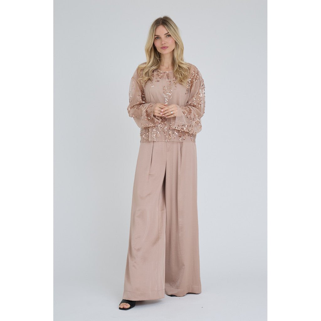 Sateen Housut Almond - A-VIEW - My Milou