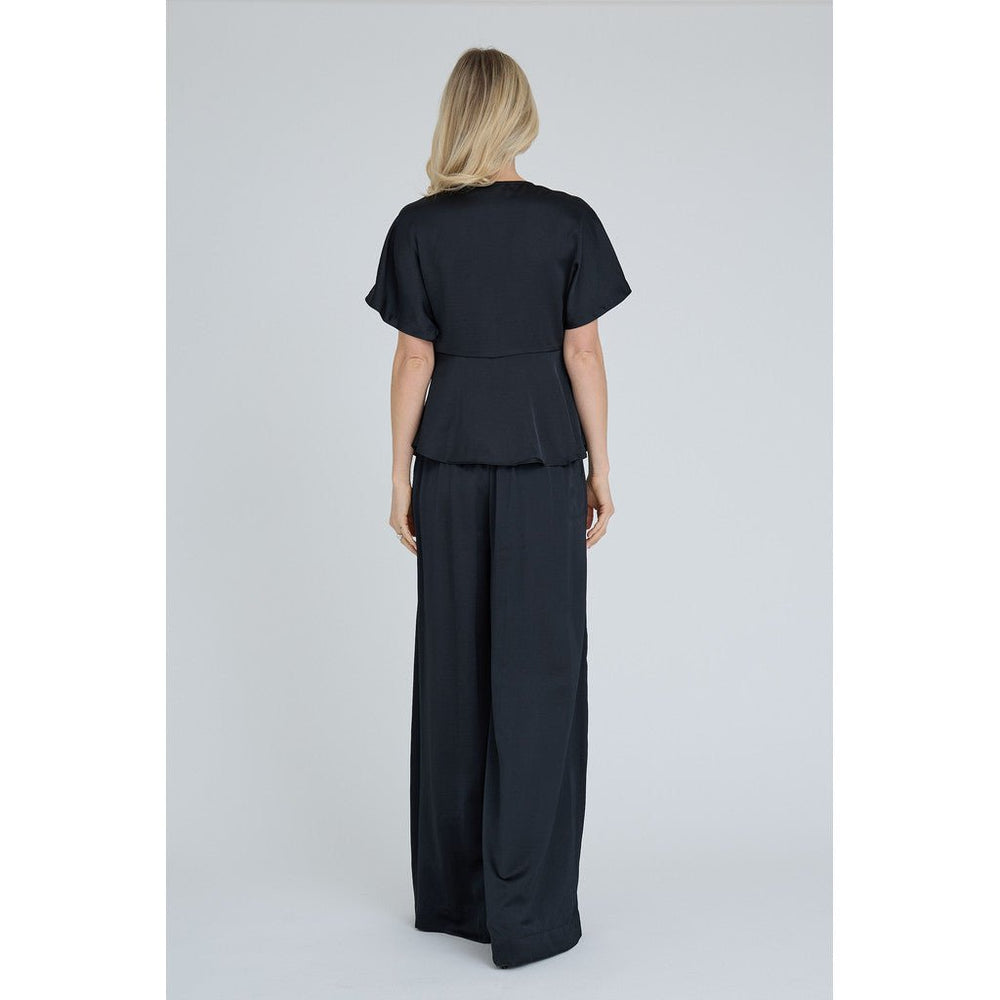 Sateen Housut Black - A-VIEW - My Milou