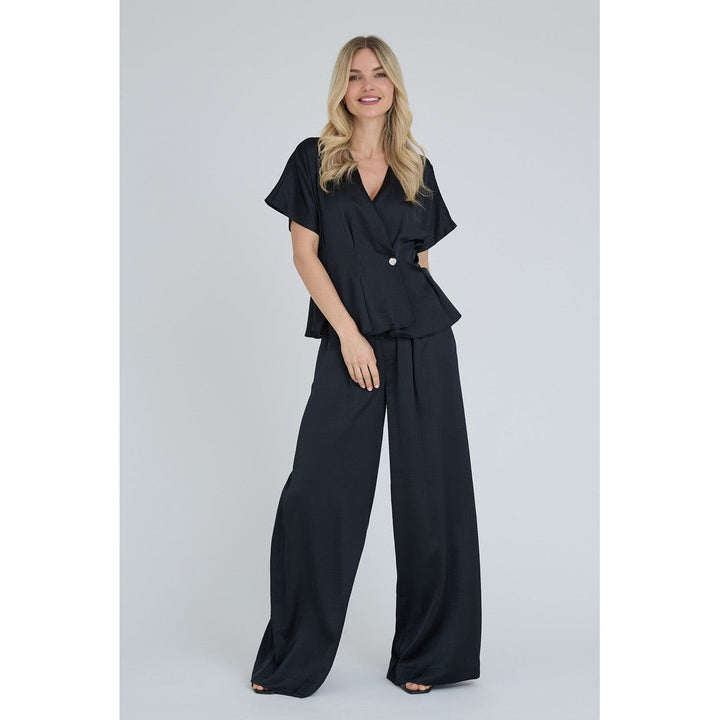 Sateen Housut Black - A-VIEW - My Milou