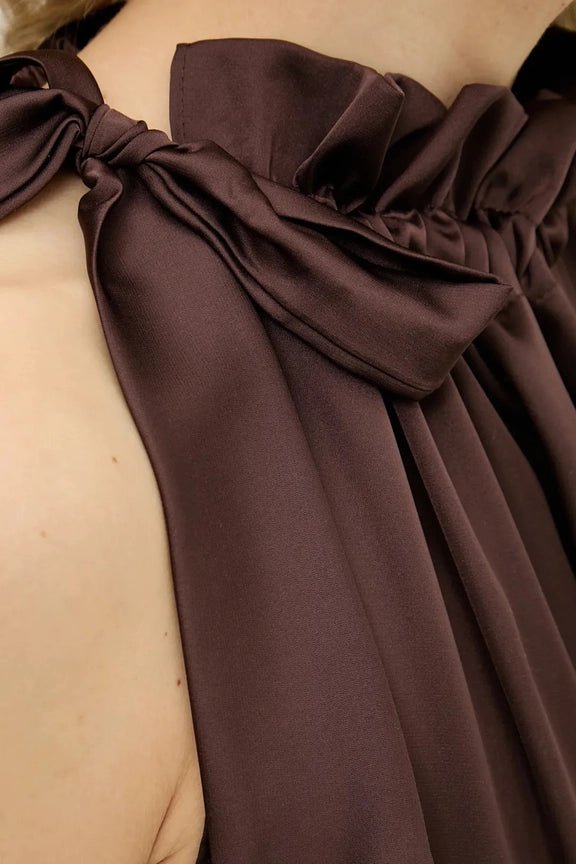 Satin Elisabeth Toppi Choco One Size - CHOKLATE PARIS - My Milou