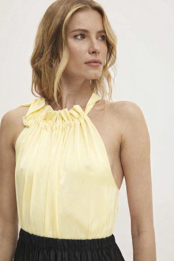 Satin Elisabeth Toppi Yellow One Size - CHOKLATE PARIS - My Milou