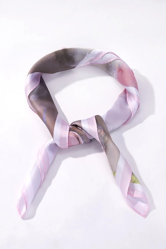 Satin Scarf Flower Pink - BYREN | ÉLINE L’ATELIER - My Milou
