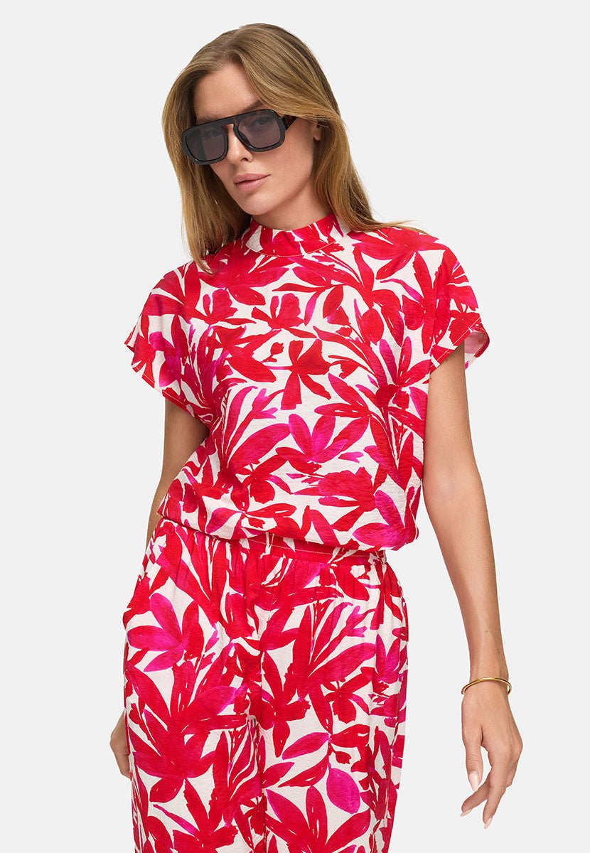 Scarlet Bloom Pusero Pink Leaves - CATNOIR - My Milou