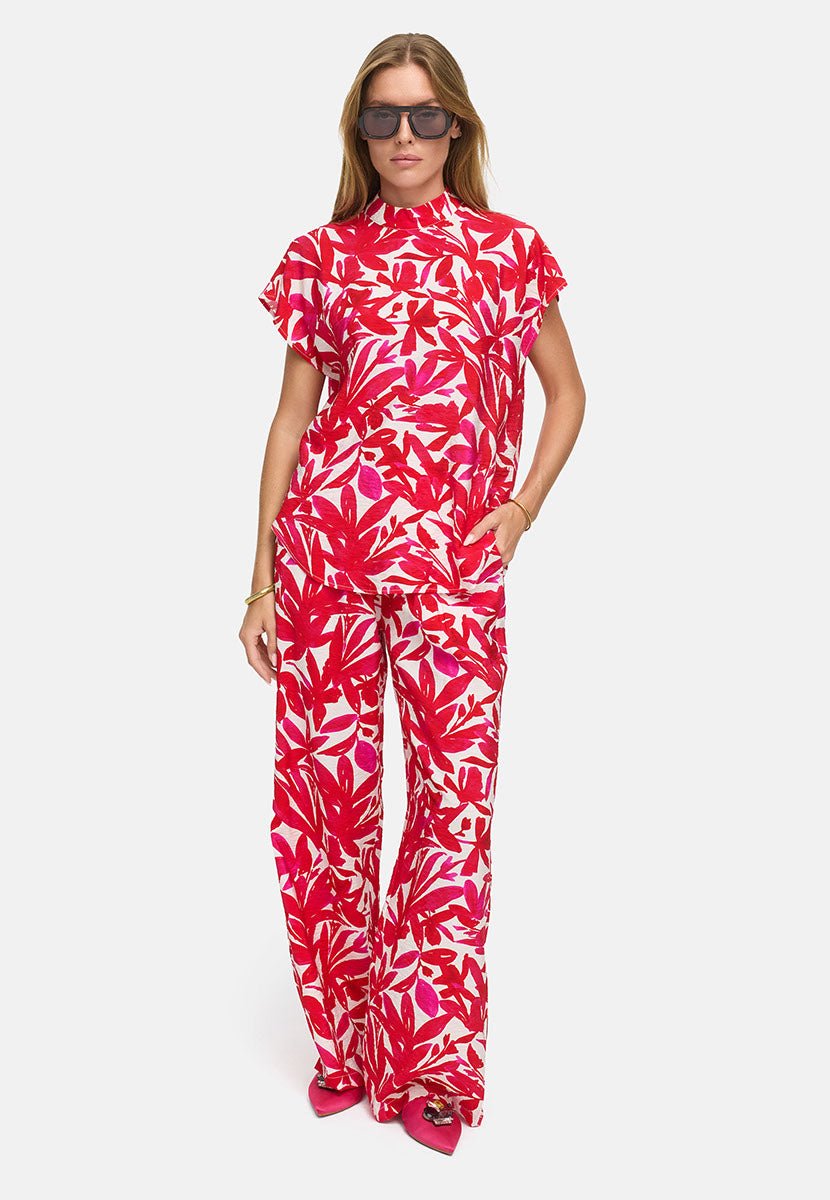 Scarlet Bloom Pusero Pink Leaves - CATNOIR - My Milou