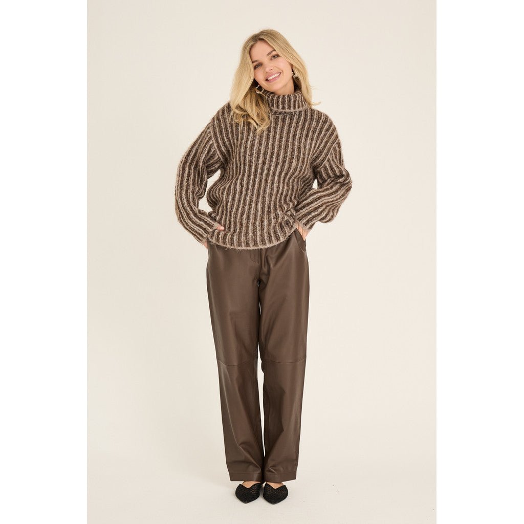 Shane Nahkahousut Dark Brown - A - VIEW - My Milou