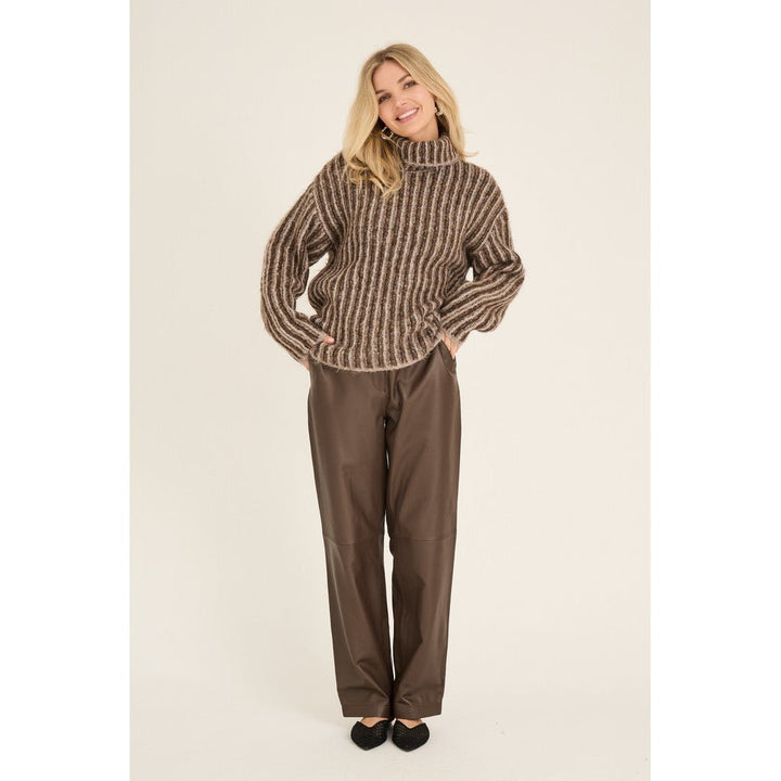 Shane Nahkahousut Dark Brown - A - VIEW - My Milou