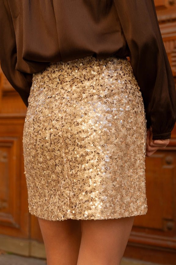 Short Gold Sequin Hame - CHOKLATE PARIS - My Milou