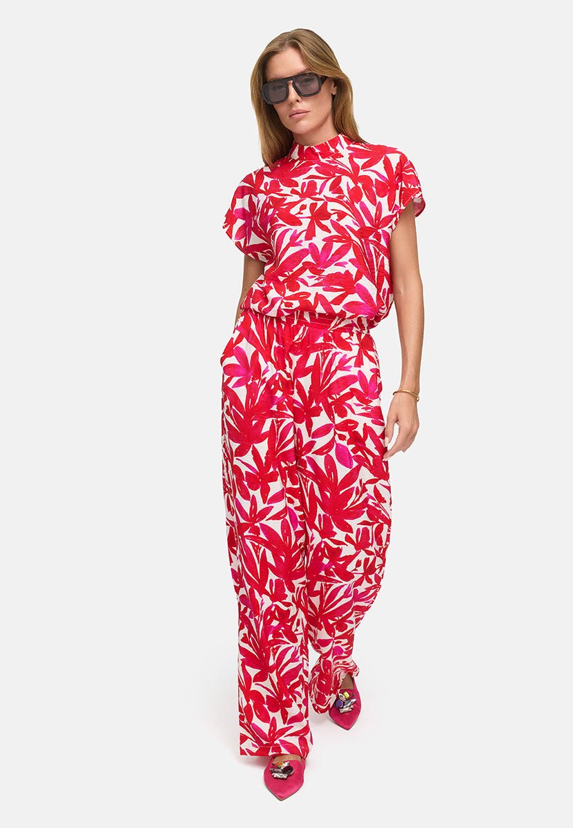 Sienna Housut Pink Leaves - CATNOIR - My Milou