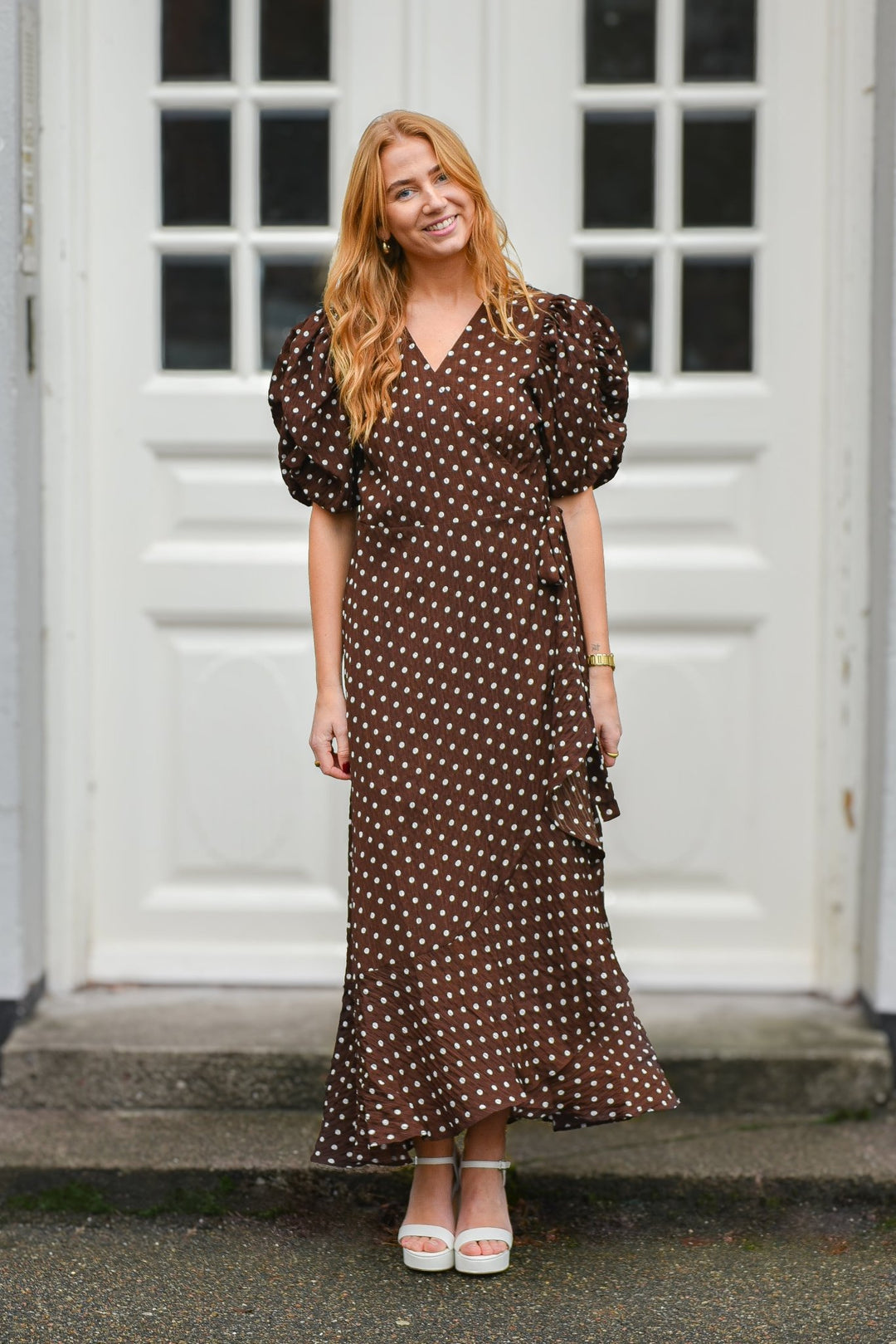 Sinda Mekko Brown With White Dots - A - VIEW - My Milou