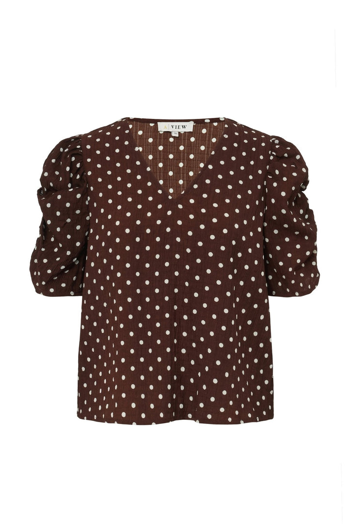 Sinderella Pusero Brown With White Dots - A - VIEW - My Milou